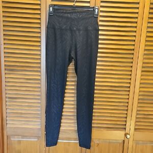 Sweaty Betty Black Subtle Animal-Print High-Waist Leggings